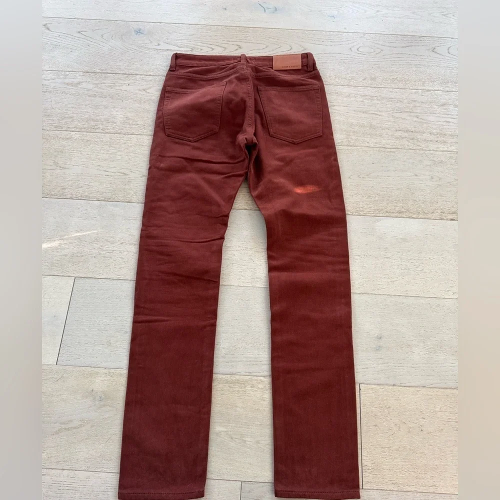 NWOT Spier & Mackay mens rust brown pants 30x31 brushed twill